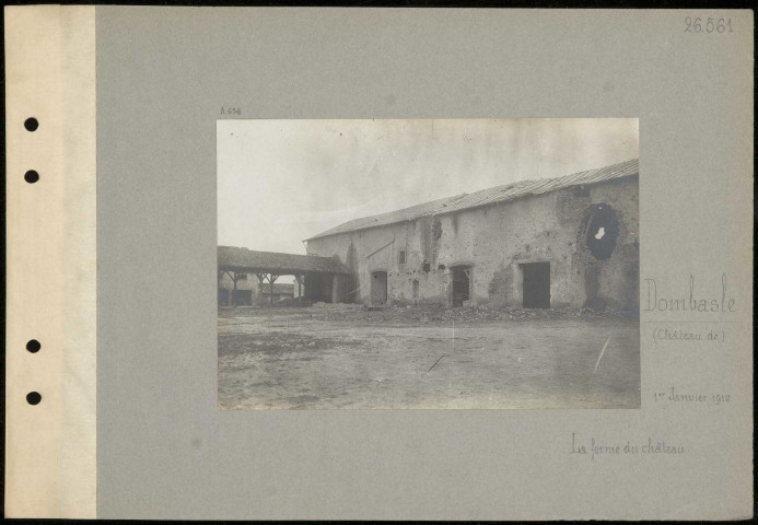 Dombasle (château de). La ferme du château