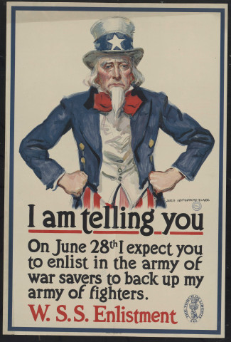 I am telling you : on June 28th I expect you to enlist in the army