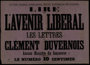 Lire dans l'Avenir libéral les lettres de Clément Duvernois
