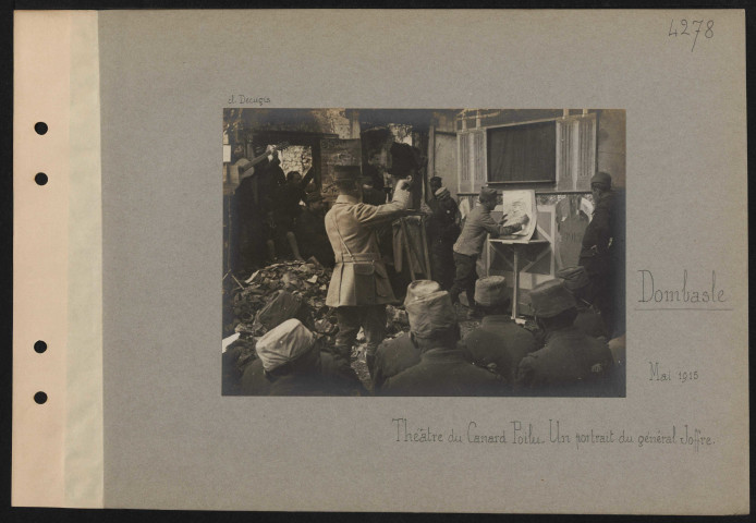Dombasle. Théâtre du Canard Poilu. Un portrait du général Joffre