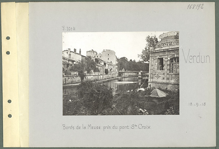 Verdun. Bords de la Meuse près du pont Sainte-Croix