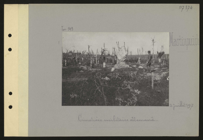Martinpuich. Cimetière militaire allemand