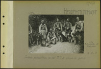 Herrenstubenkopf (Entre Bitschwiller et Steinbach). Soldats patrouilleurs du 106e régiment d'infanterie et chiens de guerre
