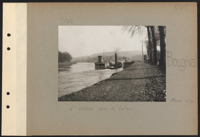 Bougival. L'écluse sur la Seine