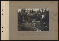 Saint-Ouen-sur-Seine. Cimetière. Enterrement du lieutenant norvégien Villi Peters, tué pour la France. Discours de M. Franck Puaux