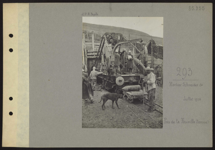 Neuville (près de) (Somme). Mortier Schneider de 293