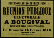 Réunion publique électorale à Bougival