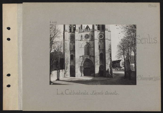 Senlis. La cathédrale : façade ouest