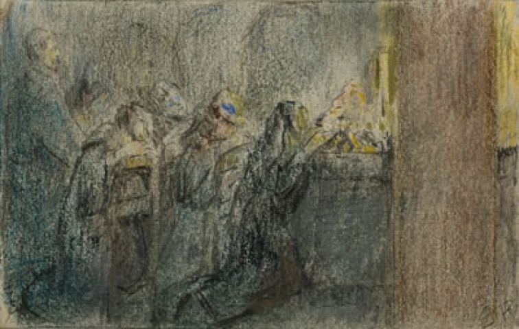 (Prière au tombeau de Sainte-Geneviève, Paris, Seine, 1914-1915)