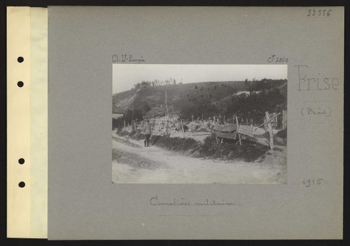 Frise (près). Cimetière militaire