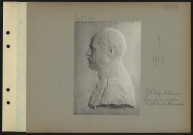 S.l. Général belge Wielemans. Buste par le sculpteur sergent Eugène de Bremaecker