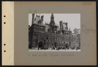 Paris. L'Hôtel de ville. Façade principale