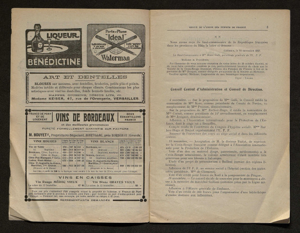 Année 1922 - Bulletin de guerre
