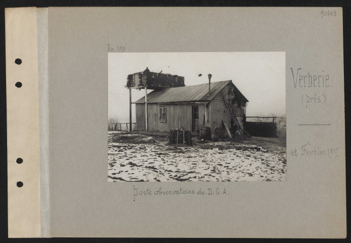 Verberie (près). Poste observatoire de DCA