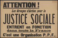 Les Groupes d'action pour la justice sociale entrent en fonction dans toute la France