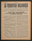 Août 1929 - La Fédération balkanique