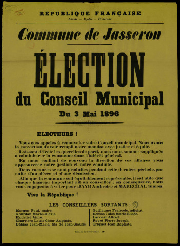 Élection du Conseil Municipal : Nous vous engageons à voter pour Jayr Maréchal