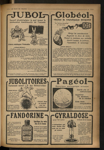 Le Pays de France - Année 1918 - Numéros 194-207