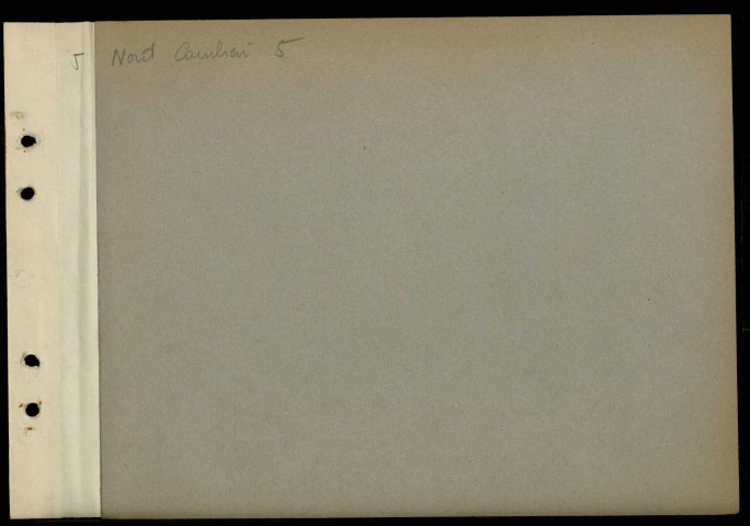 Intercalaire "Nord Cambrai 5"