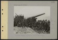 Arras (près). Pièce lourde britannique en position (canon de 12, 144e batterie de siège)