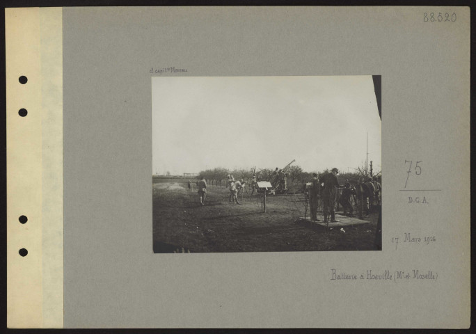 Hoeville (Meurthe et Moselle). 75 DCA. Batterie