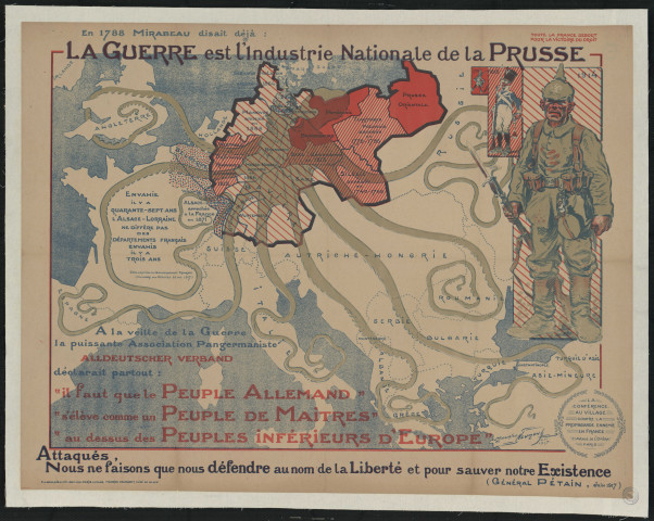 La guerre est l'industrie nationale de la Prusse : Attaqués, nous ne faisons que nous défendre au nom de la liberté et pour sauver notre existence
