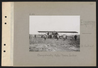 Esquennoy. Camp d'aviation. Biplan Morane-Saulnier