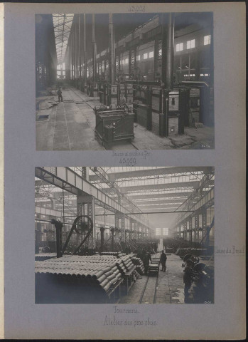 Usine du Breuil. Atelier des gros obus. Fours à réchauffer