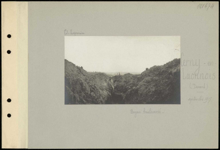 Cerny-en-Laonnois (devant). Boyau bouleversé
