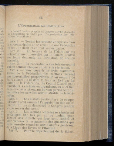 Mai 1906 - Bulletin officiel de la Ligue des Droits de l'Homme