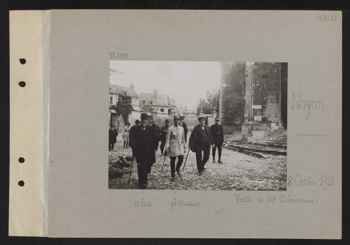 Noyon. Visite de M. Clémenceau