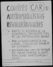 C. A. R. (1969 ; n° 9-19). Sous-Titre : Comités antiimperialistas revolucionarios. Emigración. Autre titre : Suite de : Comites antiimperialistas revolucionarios [Texte ronéotypé] : C.A.R.. Emigración. - Paris : Comités antiimperialistas revolucionarios, 1968 - 1969