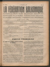 Décembre 1925 - La Fédération balkanique