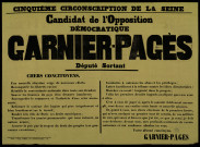 Garnier-Pagès, candidat de l'Opposition démocratique