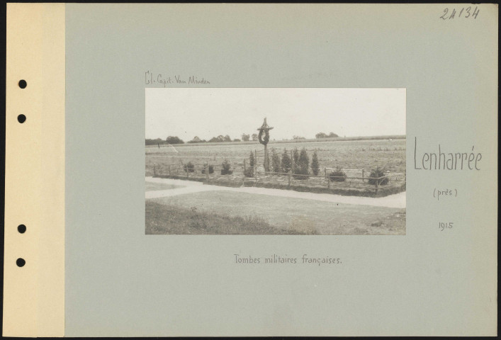 Lenharrée (près). Tombes militaires françaises