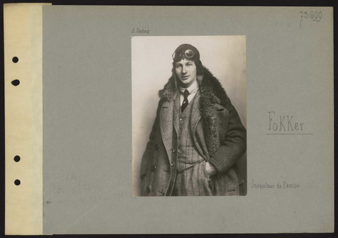 S.l. Fokker. Inventeur de l'avion