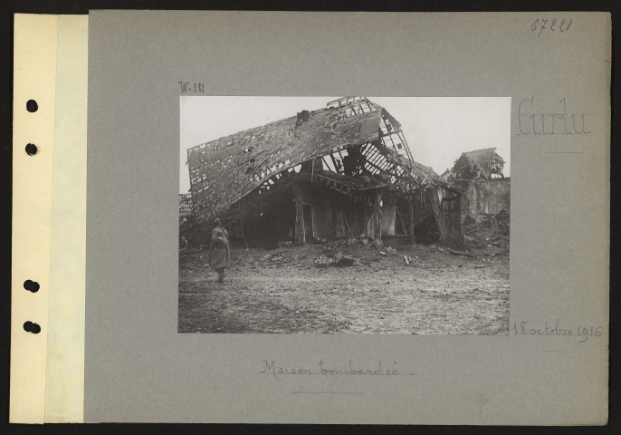 Curlu. Maison bombardée