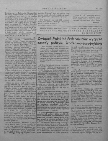 Pokoj i Wolnosc (1952 : n°1-16 ; 18-22)  Sous-Titre : Biuletyn sekcji polskiej "Paix et Liberté"  Autre titre : Bulletin de la section polonaise "Paix et Liberté