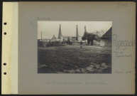 Pypegaale (nord-ouest de Zuydschoote). La ferme bombardée et incendiée