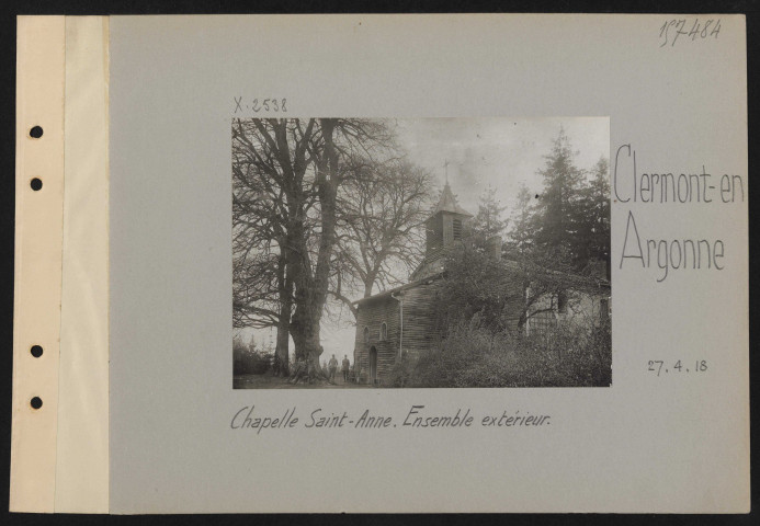 Clermont-en-Argonne. Chapelle Sainte-Anne. Ensemble extérieur