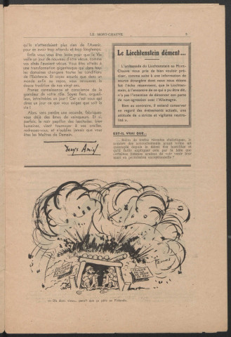 Le Mont chauve. Journal hebdomadaire du C.I.F. 2