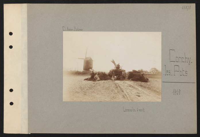 Conchy-les-Pots. Le moulin à vent