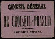 De Choiseul-Praslin (Horace) Conseiller sortant