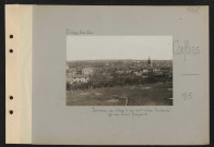 Conflans. Panorama du village "qui vient d'être bombardé par des avions français"