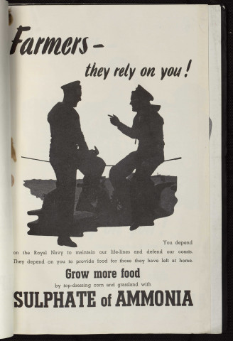 Farmers, they rely on you ! : grow more food with sulphate of ammonia