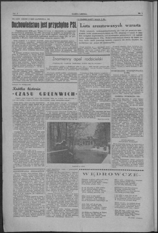 Gazeta Ludowa (1947: n°1 - n°28)  Sous-Titre : Tygodnik Polskiego Stronnictwa Ludowego PSL we Francji
