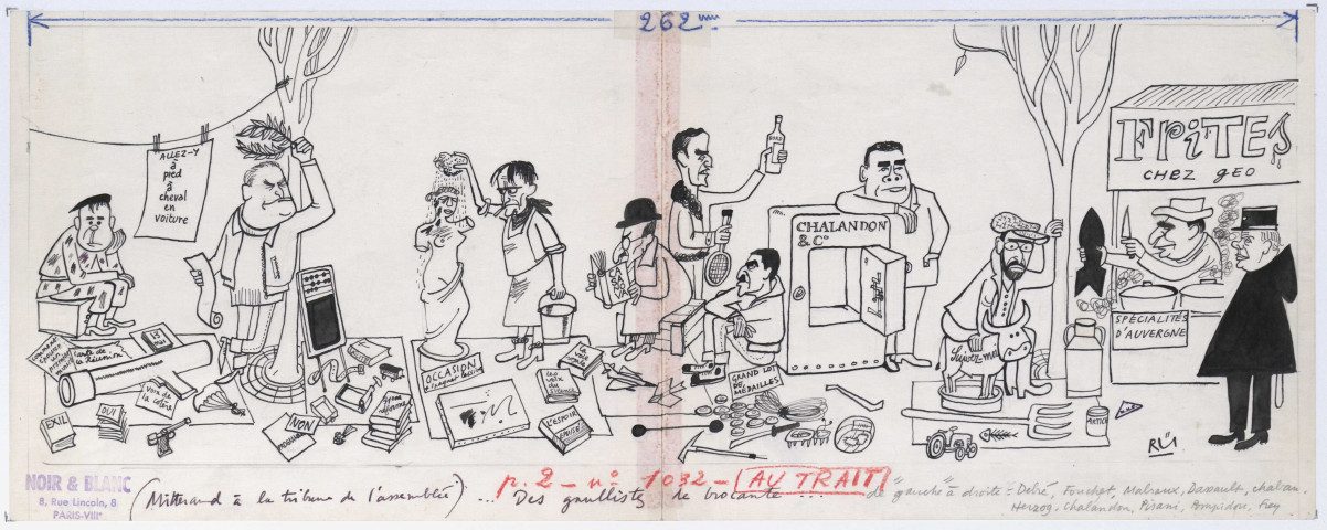 Des Gaullistes de brocante... (Mitterrand à la tribune de l'Assemblée)