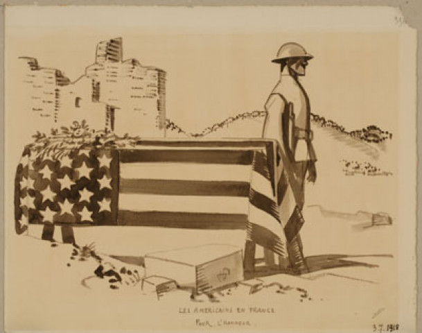Les Américains en France. Pour l'honneur, 3-7-1918