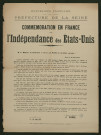 Commémoration en France de l'indépendance des Etats-Unis
