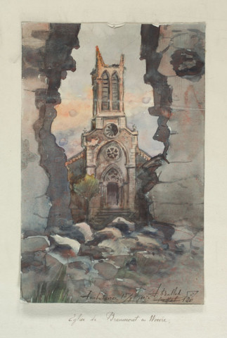 Eglise de Beaumont-en-Woëvre (1916)